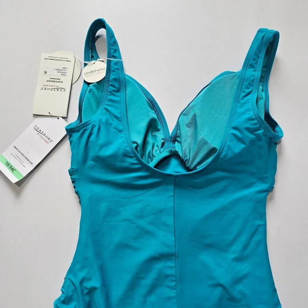 Coco Reef Contours Solitare V-Neck Underwire Tummy-Control One Piece - Picture 8 of 11